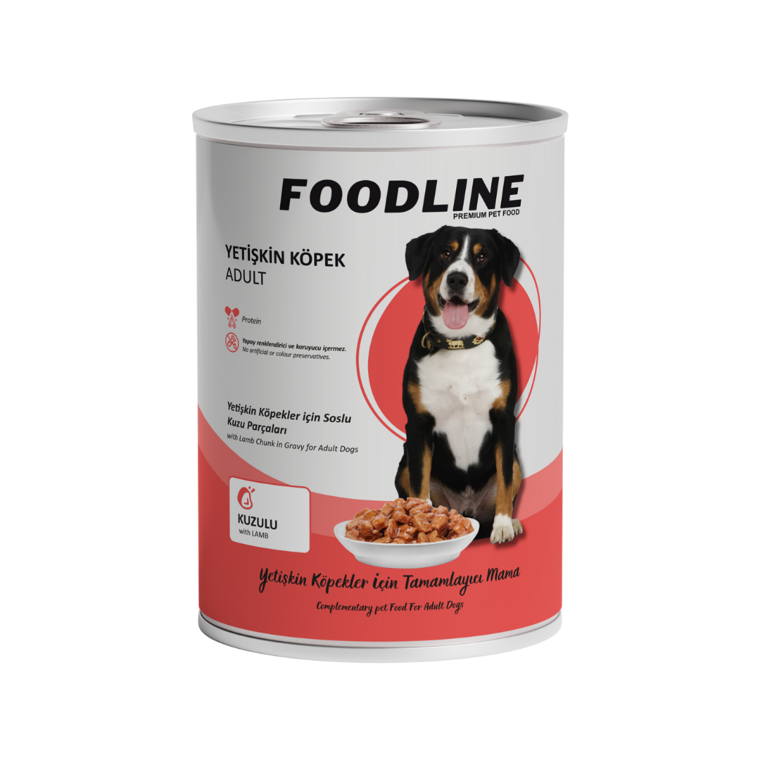 7 Foodline Kuzu Etli Yetişkin Köpek Konservesi 400g - Görsel 1