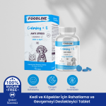 Foodline Calming +S 75 Tablet - Kedi ve Köpekler için Rahatlama ve Gevşemeyi Destekleyici - Görsel 4