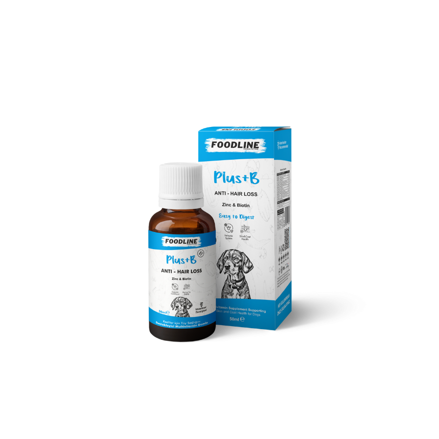 9 Foodline Köpekler için Plus +B Damla 50ml - Tüy Sağlığını Destekleyici Biotinli Multivitamin - Görsel 1
